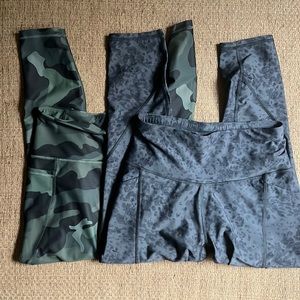 Two pair of leggings